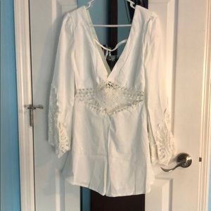 White Lacey romper